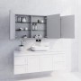 Matte White 1500 Shaving Cabinet